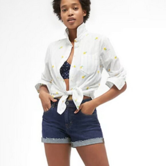 GAP DENIM 5" RAW HEM SHORTS - Picture 4 of 8